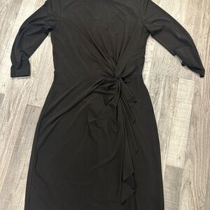 Alexa B Black Cocktail Dress Size 10..3/4 Sleeve